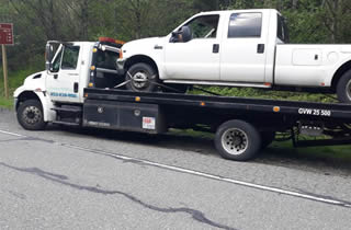 Flatbed towing